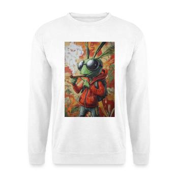 Graffiti bug in hoodie - Unisex Sweatshirt - white - Front