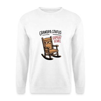 Grandpa Status: Expert  - Unisex Pullover - Weiß - Vorne