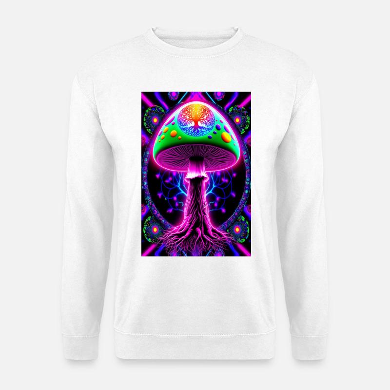 Psychedelic Mushroom - Unisex Sweatshirt - white