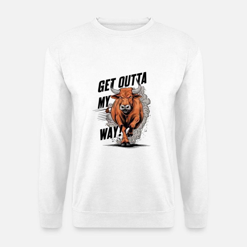 Ladender Ochse Unterwegs - Unisex Pullover - Weiß