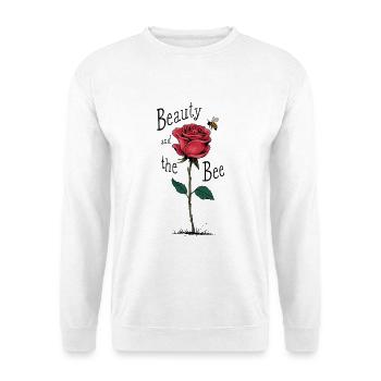 Beauty and the Bee - Unisex Pullover - Weiß - Vorne