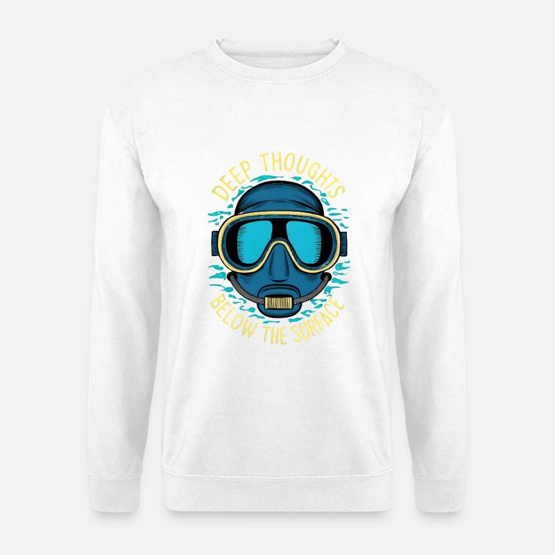 Deep Thoughts - Unisex Pullover - Weiß
