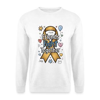 Des amis se battent ensemble - Sweat-shirt Unisexe - blanc - Devant