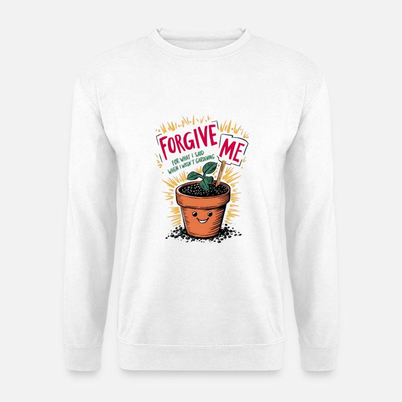 Garten-Entschuldigung - Unisex Pullover - Weiß