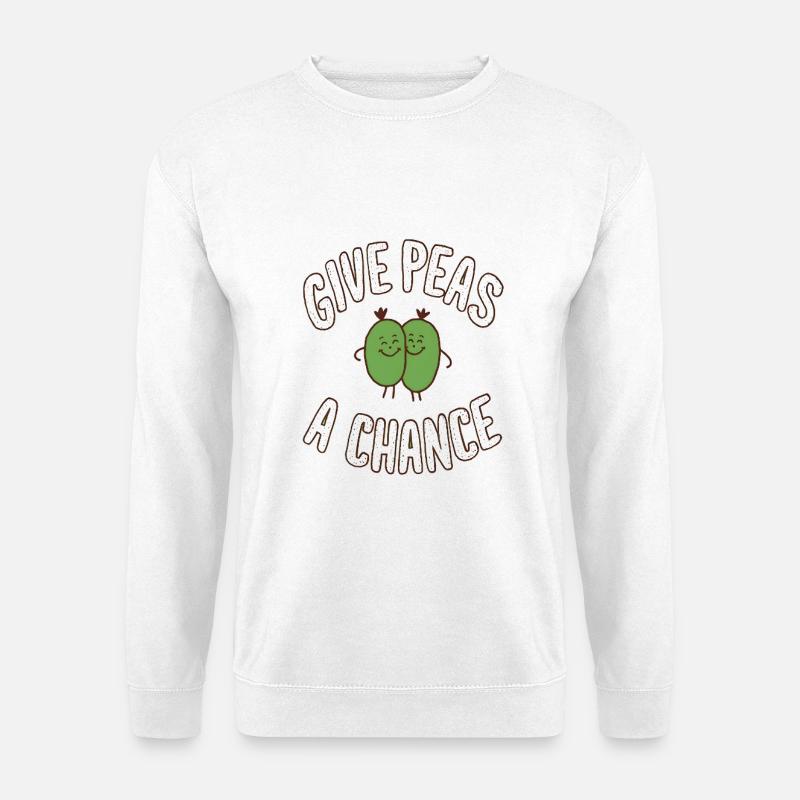 Give Peas a Chance - Unisex Pullover - Weiß