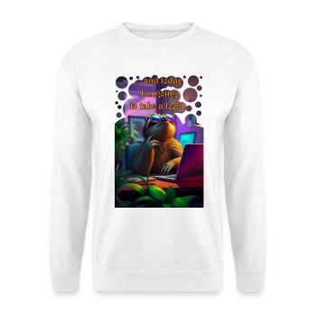 And today I risk a look sloth in the office - Unisex Sweatshirt - white - Front