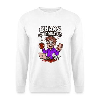 Chaos under control – somehow. - Unisex Sweatshirt - white - Front