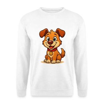 Schnuppern Sie am süßesten Hund der Welt # - Unisex Pullover - Weiß - Vorne