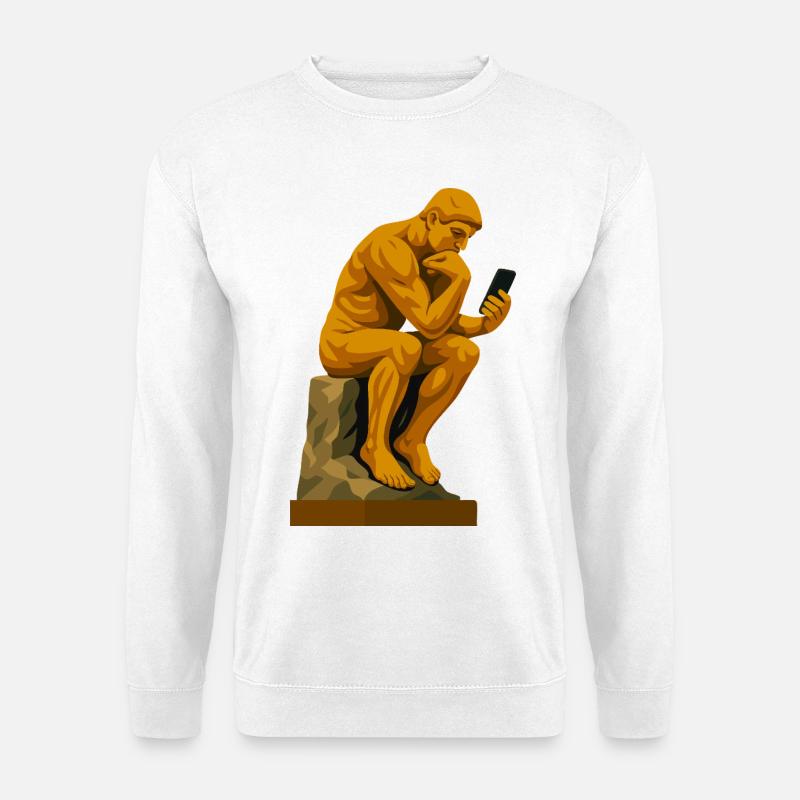 The Thinker (connected) - Unisex Sweatshirt - white