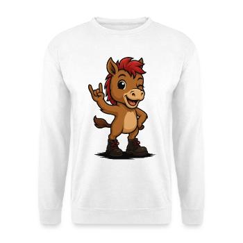 Punk Rock Foal - Unisex Sweatshirt - white - Front