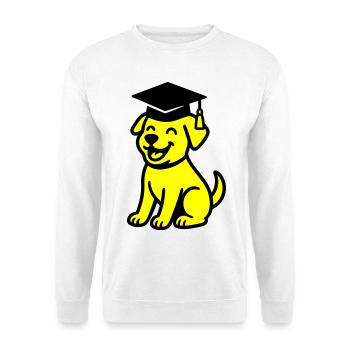 Bachelor Dog / Diploma Dog - Unisex Sweatshirt - white - Front