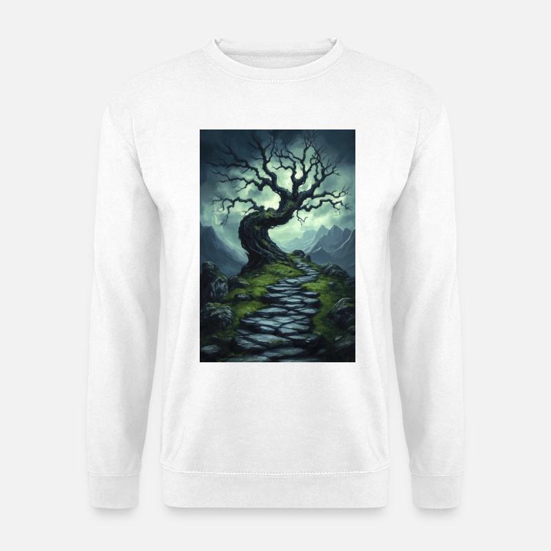 Dark Fantasy Illustration - Unisex Pullover - Weiß