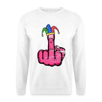 Middle Finger Stingerfinger Carnival - Unisex Sweatshirt - white - Front