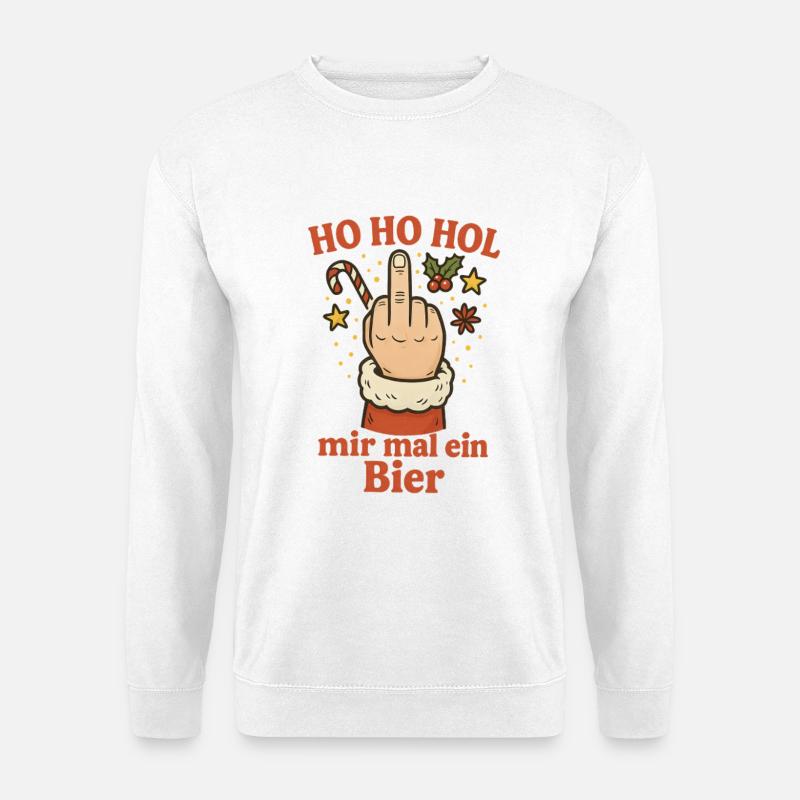 Get me a beer Christmas - Unisex Sweatshirt - white
