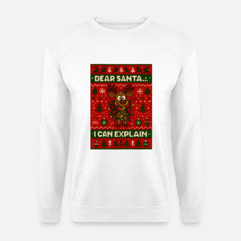 Ugly Christmas Weihnachten - Unisex Pullover - Weiß