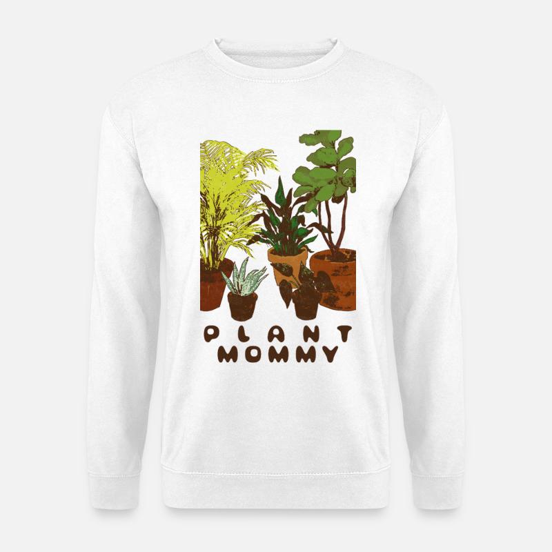 PFLANZENMAMA - Unisex Pullover - Weiß