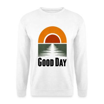 Coucher de soleil sur le lac Bonjour - Sweat-shirt Unisexe - blanc - Devant