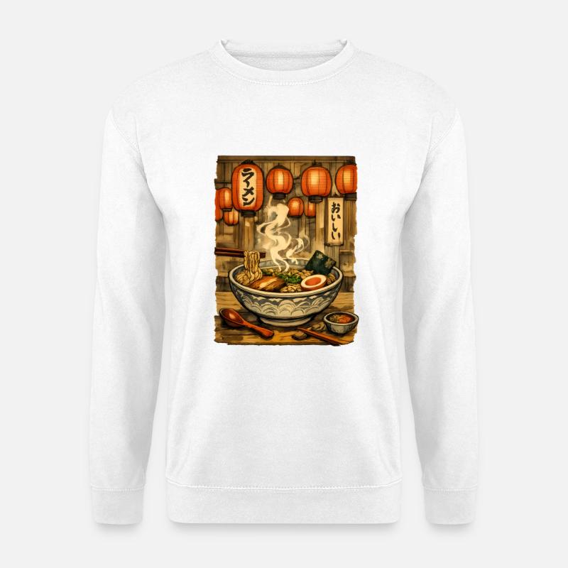Ramen Nudelsuppe - Unisex Pullover - Weiß