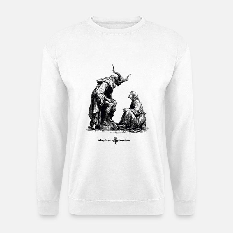 Dämonen Silhouette - Unisex Pullover - Weiß