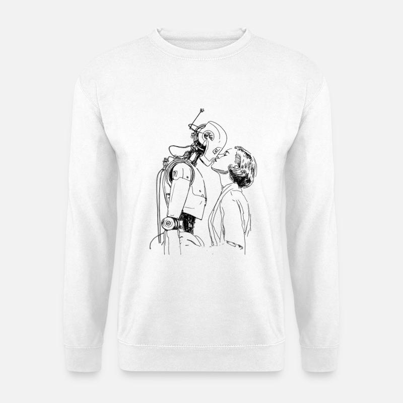 Cybernetic Love - Unisex Pullover - Weiß