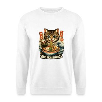 Ramen Nouilles, Amoureux des Chats, Kats Kawaii Rétro - Sweat-shirt Unisexe - blanc - Devant