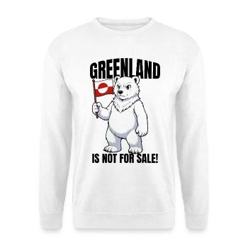 Chemise Greenland Is Not For Sale - Sweat-shirt Unisexe - blanc - Devant