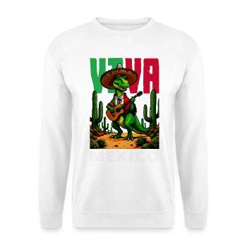 Mexiko Stolz & Heimat Mexikaner Mexico Flagge - Unisex Pullover - Weiß - Vorne