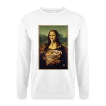 Mona Lisa Crazy Ramen Day - Unisex Sweatshirt - white - Front