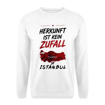 Herkunft ist kein Zufall - 34 Istanbul - Unisex Pullover - Weiß - Vorne