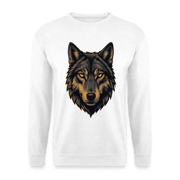 Alpha Wolf - Unisex Sweatshirt - white - Front