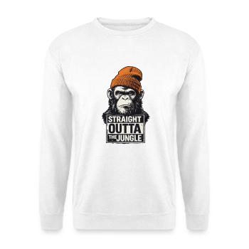 Tout droit sorti du singe de la jungle - Sweat-shirt Unisexe - blanc - Devant