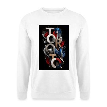 Torontoer Stadttypografie - Unisex Pullover - Weiß - Vorne
