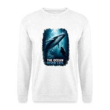 The Ocean Never Lies - Der Ozean Lügt Niemals - Unisex Pullover - Weiß - Vorne