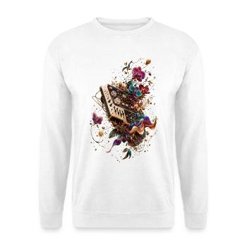 Synthétiseur botanique - Sweat-shirt Unisexe - blanc - Devant