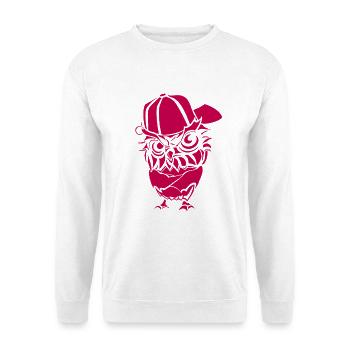 Hip Hopper Owl - Sweat-shirt Unisexe - blanc - Devant