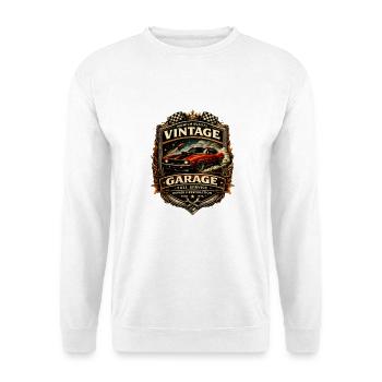 Vintage Garage Crest - Unisex Sweatshirt - white - Front
