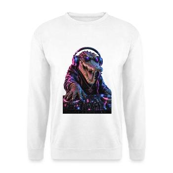 DropWild_Kane, er legt nicht auf, er greift an - Unisex Pullover - Weiß - Vorne - Alina (178cm) & Michal (187cm)