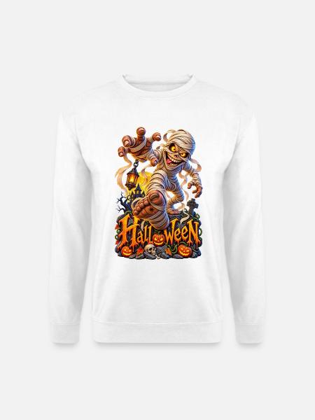 Lustige Halloween-Mumie - Unisex Pullover - Weiß