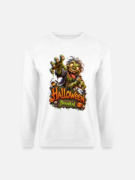 Lustiges Halloween-Monster - Unisex Pullover - Weiß