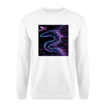Semantischer Schleim - System Error - Unisex Pullover - Weiß - Vorne - Alina (178cm) & Michal (187cm)