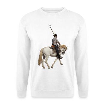 Gardianischer Camargue - Unisex Pullover - Weiß - Vorne - Alina (178cm) & Michal (187cm)