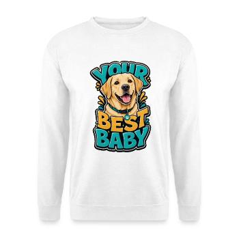 Labrador Retriever - Unisex Pullover - Weiß - Vorne - Alina (178cm) & Michal (187cm)