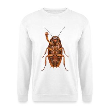 Kakerlake - Unisex Pullover - Weiß - Vorne - Alina (178cm) & Michal (187cm)