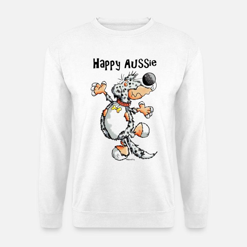 Arian der Australian Shepherd - Unisex Pullover - Weiß