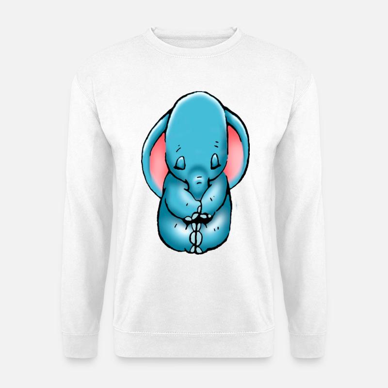 Elefantenbaby - Unisex Pullover - Weiß
