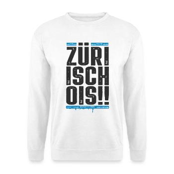 Zürich / Züri isch ois / Zürcher FC - Unisex Pullover - Weiß - Vorne