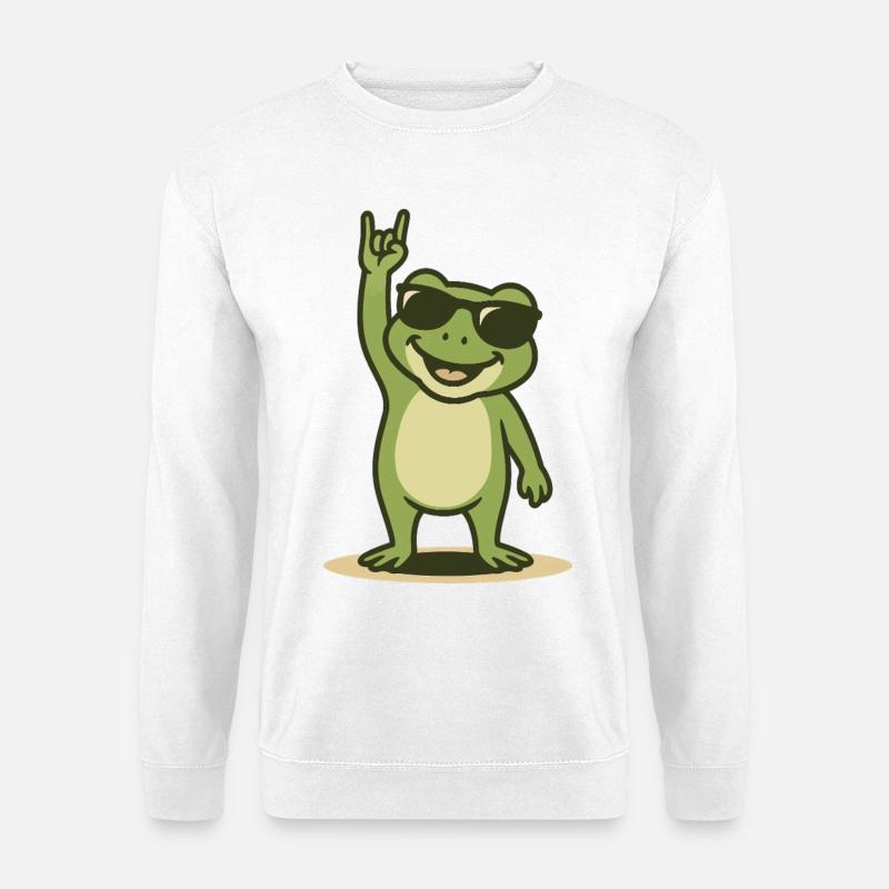 Rock'n'Ribbit - Unisex Pullover - Weiß