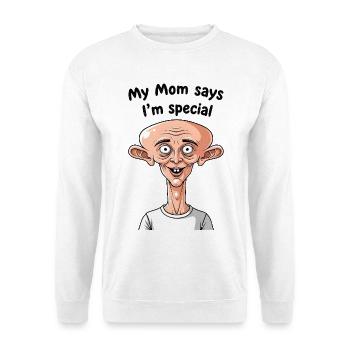 Mutti sagt, ich bin besonders - Unisex Pullover - Weiß - Vorne