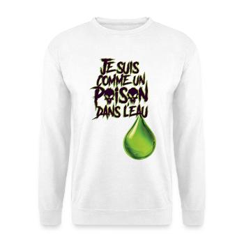 GIFT IM WASSER #3 – lass uns reden. - Unisex Pullover - Weiß - Vorne