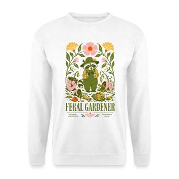 Feral Gardener Organic Gardening - Unisex Sweatshirt - white - Front